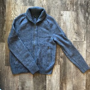 Mens size m wool mix zip sweater